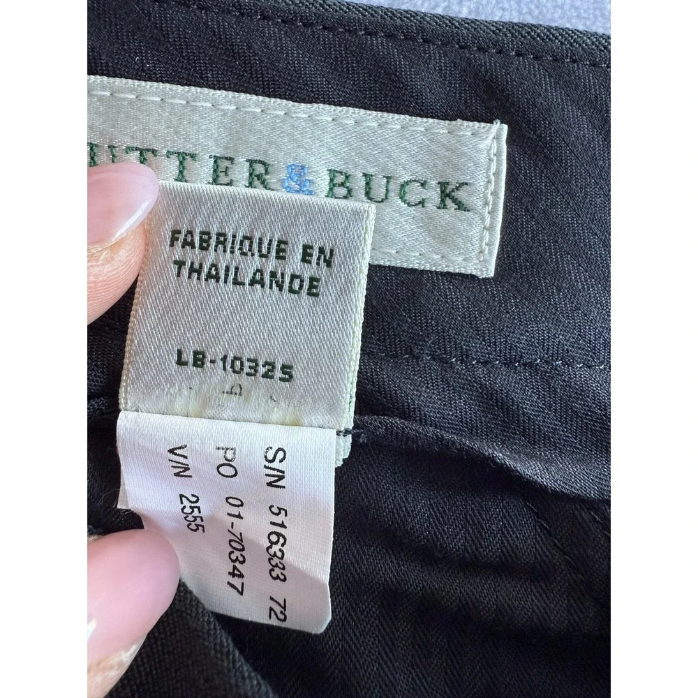 Cutter & Buck Gabardine Dress Pants Mens 36x30 Grey Flat‎ Front Formal Classic